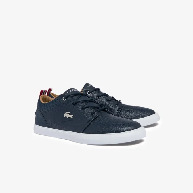 Baskets Bayliss pour homme en cuir avec col perforé Baskets Bayliss pour homme en cuir avec col perforé