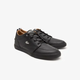 Baskets Bayliss pour homme en cuir avec col perforé