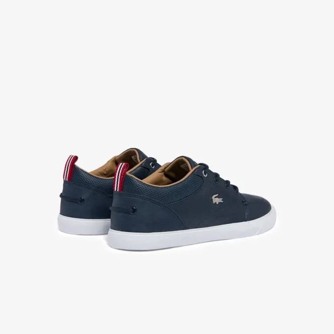 Baskets Bayliss pour homme en cuir avec col perforé Baskets Bayliss pour homme en cuir avec col perforé