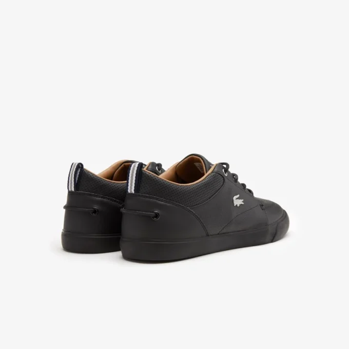 Baskets Bayliss pour homme en cuir avec col perforé Baskets Bayliss pour homme en cuir avec col perforé