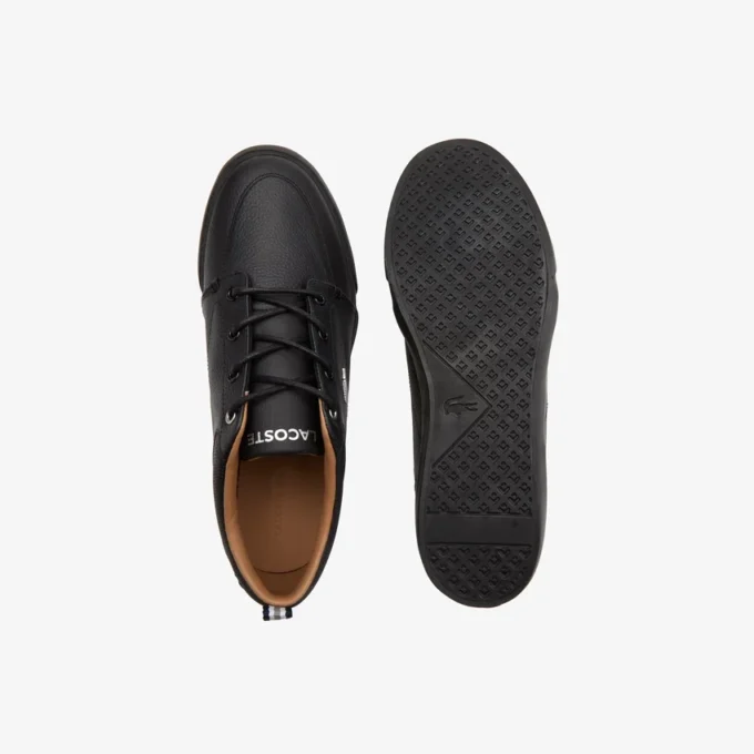 Baskets Bayliss pour homme en cuir avec col perforé Baskets Bayliss pour homme en cuir avec col perforé