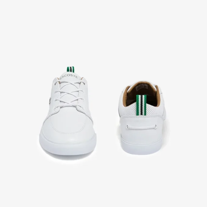 Baskets Bayliss pour homme en cuir avec col perforé