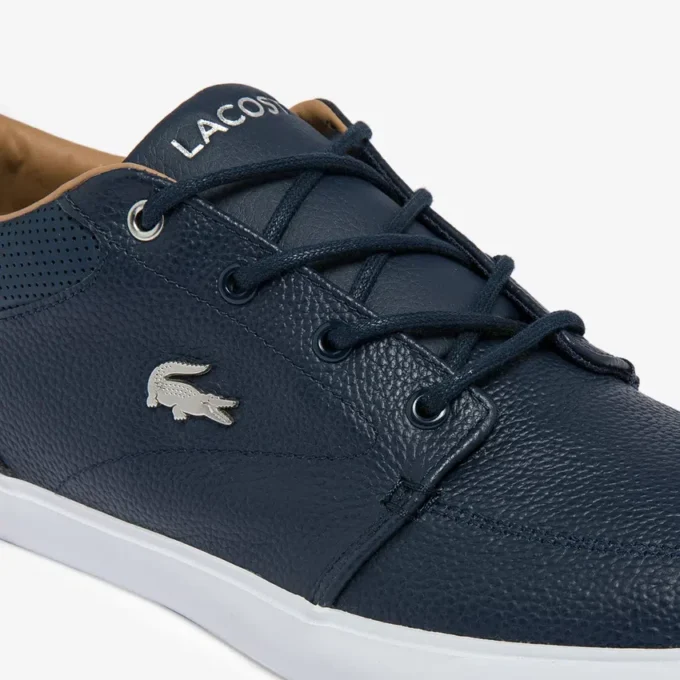 Baskets Bayliss pour homme en cuir avec col perforé Baskets Bayliss pour homme en cuir avec col perforé