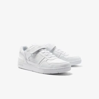 Baskets en cuir à velcro T-Clip pour homme