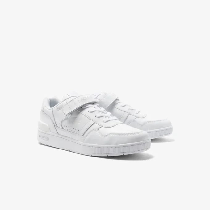 Baskets en cuir à velcro T-Clip pour homme Baskets en cuir à velcro T-Clip pour homme