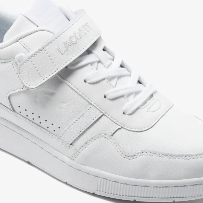 Baskets en cuir à velcro T-Clip pour homme Baskets en cuir à velcro T-Clip pour homme