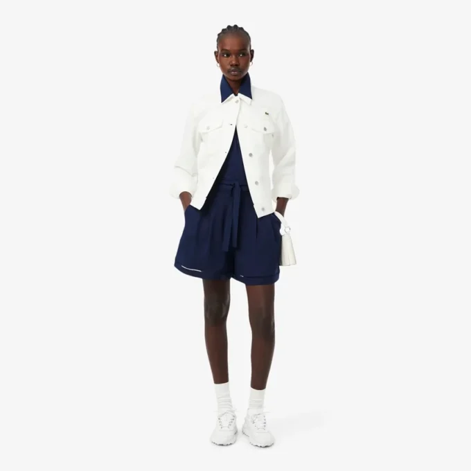 Bermuda ample en lin The Blend fluide