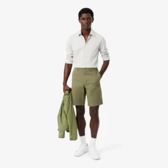 Bermuda en coton stretch coupe classique