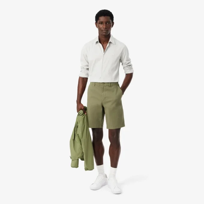 Bermuda en coton stretch coupe classique Bermuda en coton stretch coupe classique