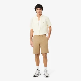 Bermuda en coton stretch coupe classique