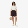 Bermuda oversize plissé en laine The Blend