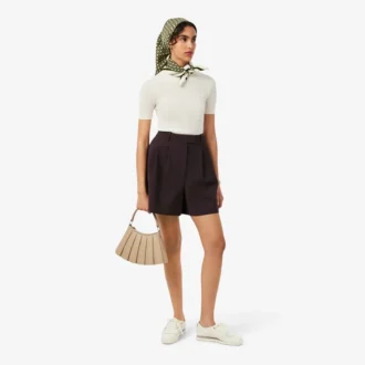 Bermuda oversize plissé en laine The Blend