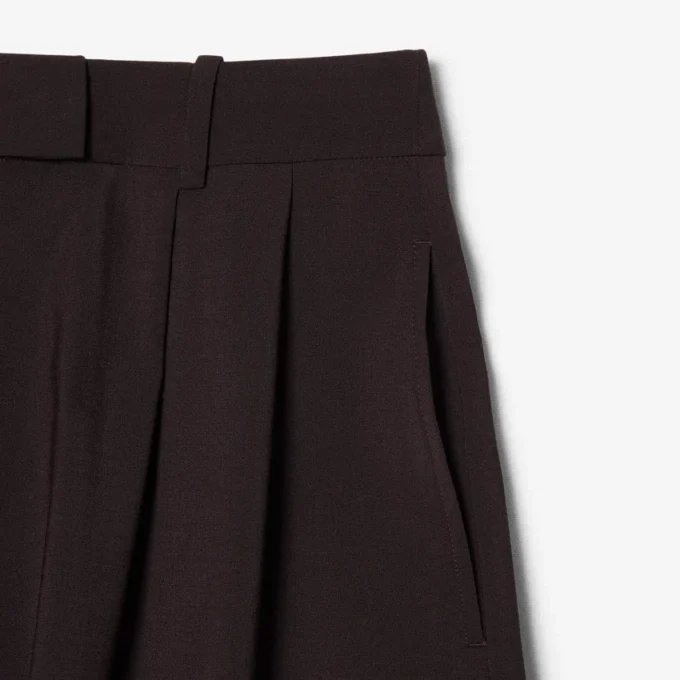 Bermuda oversize plissé en laine The Blend
