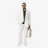 Blazer à double boutonnage pour homme avec écusson Heritage brodé