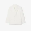 Blazer à double boutonnage pour homme avec écusson Heritage brodé