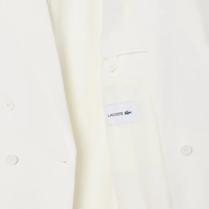 Blazer à double boutonnage pour homme avec écusson Heritage brodé