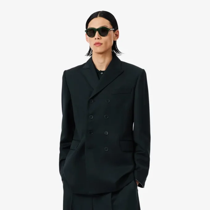 Blazer en laine léger à double boutonnage Runway