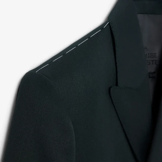 Blazer en laine léger à double boutonnage Runway