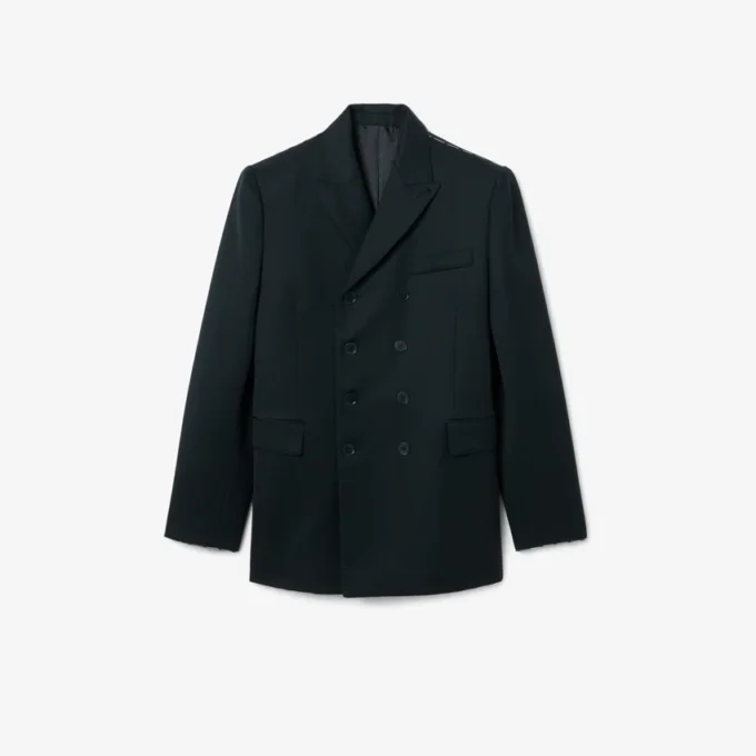 Blazer en laine léger à double boutonnage Runway