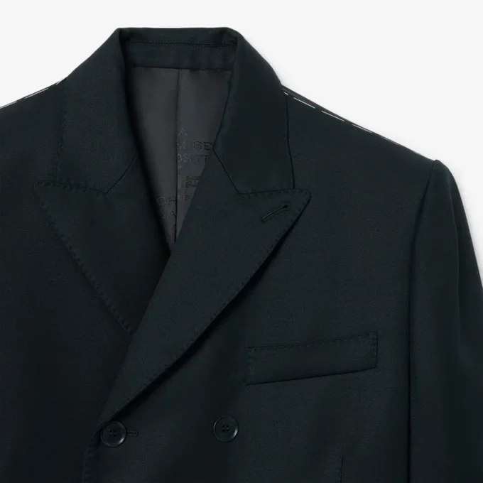 Blazer en laine léger à double boutonnage Runway