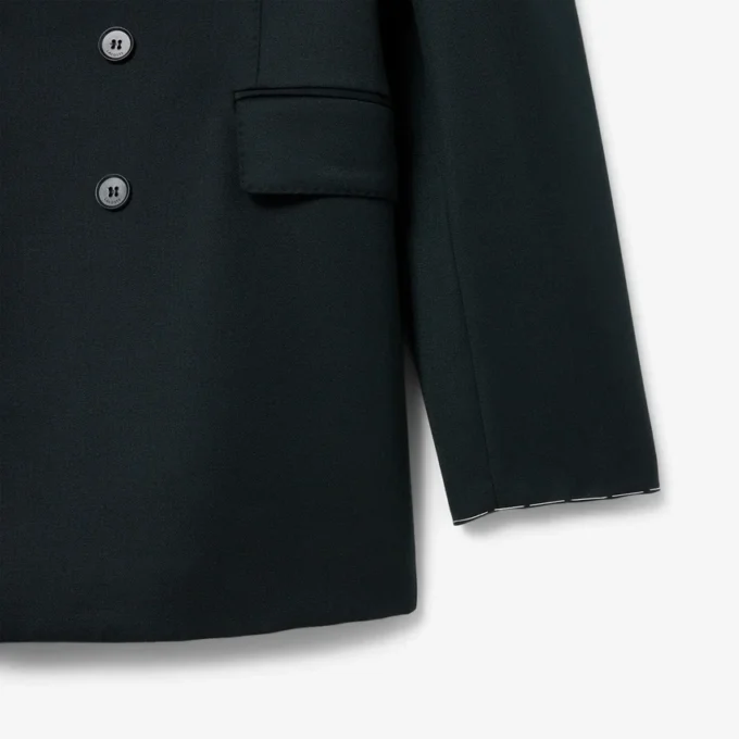 Blazer en laine léger à double boutonnage Runway