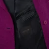 Blazer en laine marbrée à double boutonnage vu sur les podiums