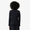 Blazer en laine slim fit avec logo brodé pour femme