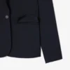 Blazer en laine slim fit avec logo brodé pour femme