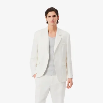 Blazer en mélange de lin pour homme