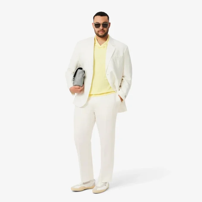 Blazer en mélange de lin pour homme