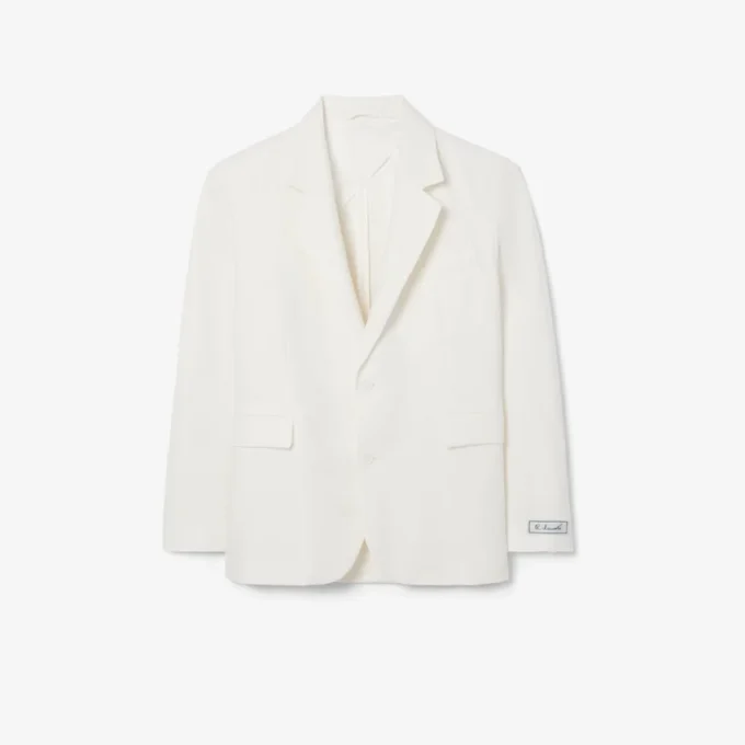 Blazer en mélange de lin pour homme