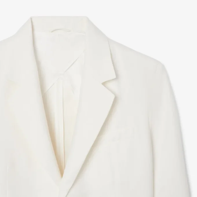 Blazer en mélange de lin pour homme