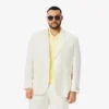 Blazer en mélange de lin pour homme