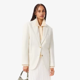 Blazer en twill de laine pour femme