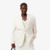 Blazer en twill de laine pour femme