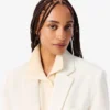 Blazer en twill de laine pour femme