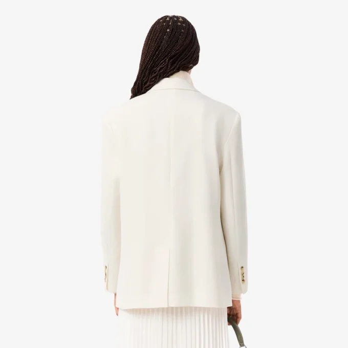 Blazer en twill de laine pour femme