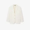 Blazer en twill de laine pour femme