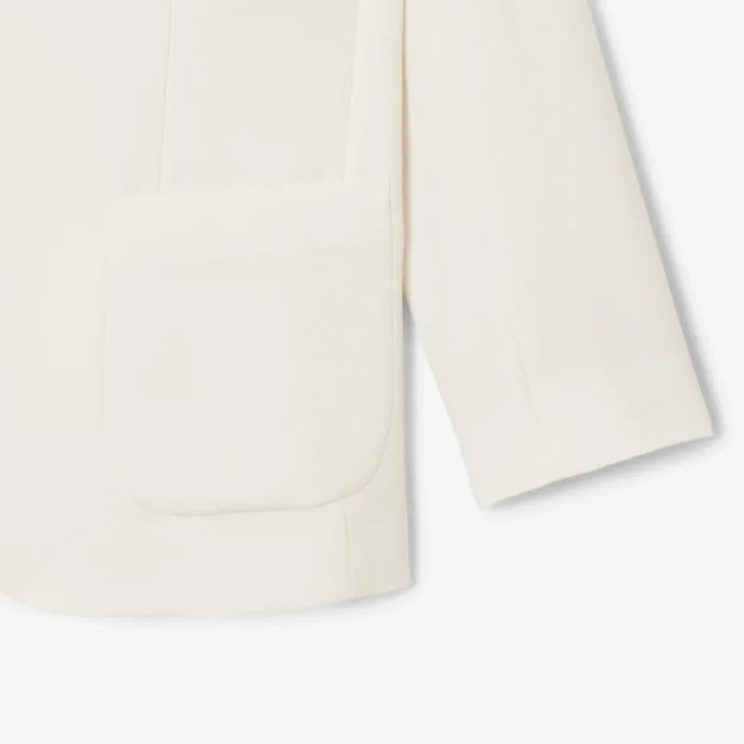 Blazer en twill de laine pour femme