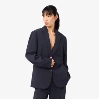 Blazer fluide en piqué