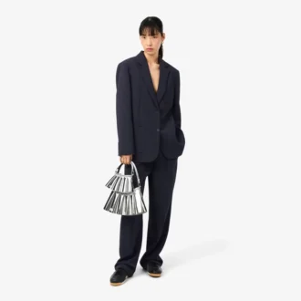 Blazer fluide en piqué