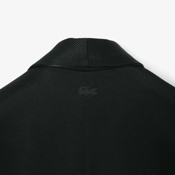 Blazer Runway à col châle en satin