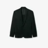 Blazer Runway à col châle en satin