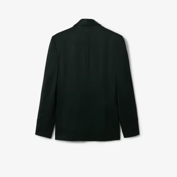 Blazer Runway à col châle en satin