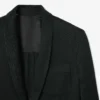 Blazer Runway à col châle en satin