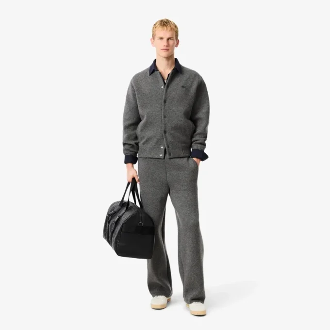 Blouson aviateur en jersey de laine mérinos pour homme