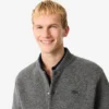 Blouson aviateur en jersey de laine mérinos pour homme