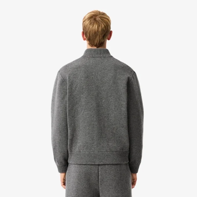 Blouson aviateur en jersey de laine mérinos pour homme