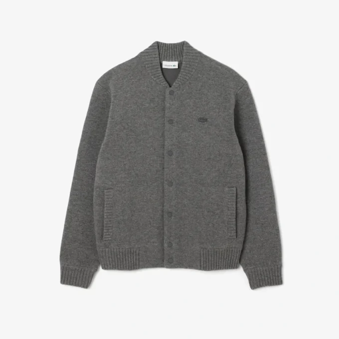 Blouson aviateur en jersey de laine mérinos pour homme