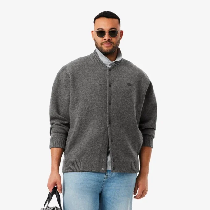Blouson aviateur en jersey de laine mérinos pour homme